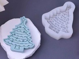 Molde silicona arbolito Navidad